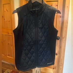 Eddie Bauer Women's Black Quilted Vest